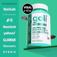 3-in-1 Zero Sugar Probiotic Gummies Vegan Daily Wellness Supplement