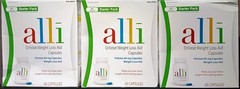 AUTHENTIC ORLISTAT 60mg WEIGHT LOSS AID SUPPLEMENT STARTER 60 X3 180 CAPSULES!!!