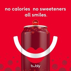 bubly Strawberry Sunset Sparkling Water 12 fl oz Zero Sugar 8 Pack