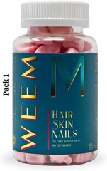 2Pack WEEM Hair Skin and Nails Gummies Supports Healthy Hair 60ct EXP 2027