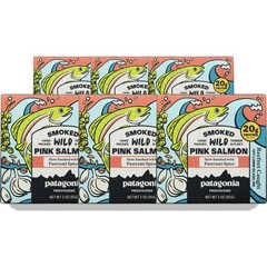 Patagonia Wild Pink Salmon Smoked Pastrami Seasoned 3 Oz Tin 20G 6 Pack