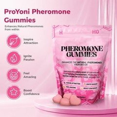 ProYoni Pheromone Gummies 60 Count, Mixed Berry Flavor Natural Pheromone Boost