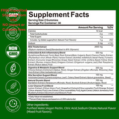 QualiLife Liver Cleanse Detox & Repair Gummies – 2000mg 60 Count (Pack of 1)