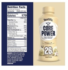 Fairlife 14fl.oz. Core Power Protein Milk Shake – Vanilla