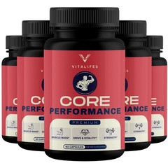 (5 Pack) Core Performance Advanced Formula Stamina Support Booster 60 Capsules