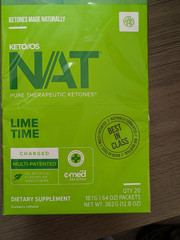 Pruvit Keto OS NAT Lime Powder Packets 20, No Artificial Flavors/Sweeteners