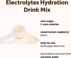 Refreshing Lemon Raspberry Electrolytes Powder, 139 Servings