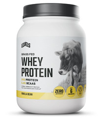 Levels Grass Fed Whey Protein Powder Vanilla Bean 24g 1.48LB