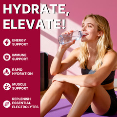 4x Electrolytes Powder Hydration Packets | Sugar Free Recovery Electrolyte Drink