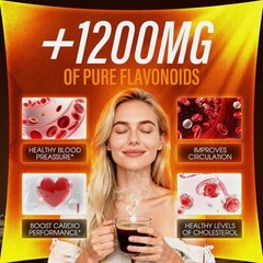 High Flavanol Cocoa Powder Flavonoids Supplements Energy Boost 1200mg US