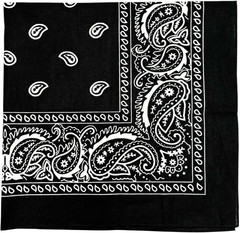 Extra Large Bandana 27” X 27” 100% Cotton for Men & Women Paisley Handkerchief H