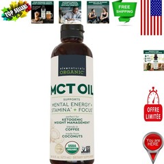Keto-Friendly Organic MCT Oil, 16 Fl Oz – Boosts Energy & Fat-Burning Potential