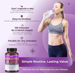 Sotalix Resveratrol 2400mg – Buy 1 Get 1 Free – Grape Seed, Quercetin, Berberine