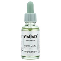 2 X Amy Myers MD, Vitamin D3/K2, 1 fl oz (30 ml)