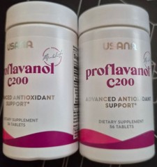 TWO (2) Sealed USANA Proflavanol C200 Dietary Supplement 112 Tablets NEW package