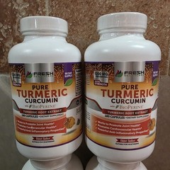 Turmeric Curcumin Bioperine Root Lot Save Supplement – 2 Bottles – 360 Capsules