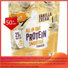 FlavCity Protein Smoothie Powder – 10 Servings – Vanilla Cream – 430gms