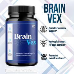 (1 Pack) BrainVex Advanced Support Vitamin Max Supplement Brain Vex 60 Capsules