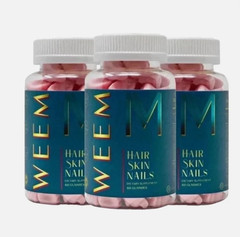 3 Pack WEEM Vegan Gummy Chews 60 Count Sugar Free Daily Dietary Supplement-* US