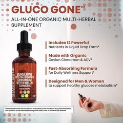 2 Bottles Clean Nutra Berberine with Ceylon Cinnamon Supplement Liquid Drops US