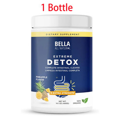Bella All Natural Extreme Detox Powder Pineapple Weight Loss Support Supplement