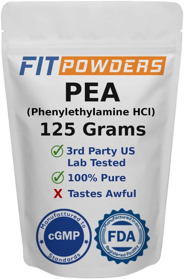 Beta Phenylethylamine HCl Pea Powder (Phenethylamine), 4.4 Ounce (Pack of 1)