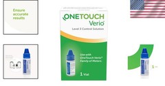 Verio Control Solution, Hypoallergenic 0.13 fl oz for Accurate Blood Sugar Tests
