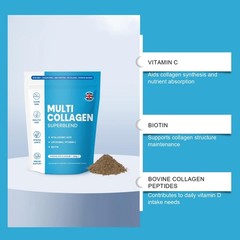 Multi Collagen Superblend Elevate Sealed Collagen Powder Chocolate Flavor, 220 g