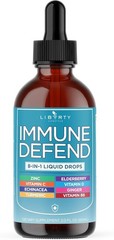 Immune Support Liquid Supplement Elderberry Turmeric Curcumin Echinacea Zinc