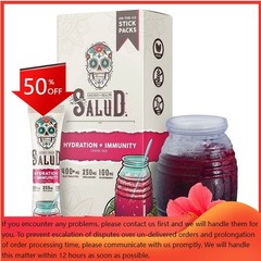 Salud Hydration + Immunity Hibiscus Electrolyte Drink – 6pk/0.21oz Packet Sticks
