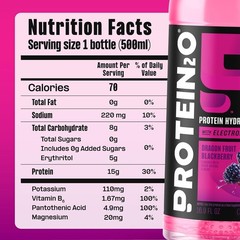 Protein2o Hydration Drink – 2-in-1 Liquid 16.9 Fl Oz – 12 Count Variety Pack