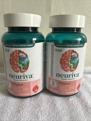 Lot of 2🌞 Neuriva Brain Health Original Strawberry – 50 Gummies Each 12/2026
