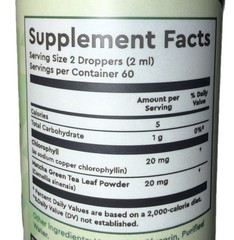 360 Nutrition Liquid Chlorophyll + Matcha Vegan Non-GMO Gluten-Free 4 fl oz