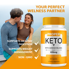 (5 Pack) Proper Keto Capsules, ProperKeto Maximum Strength Pills (300 Capsules)