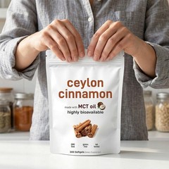 Ceylon Cinnamon 7200mg Equivalent MCT Oil Bioavailable 300 Softgels