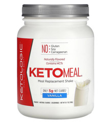 KetoLogic Keto Meal Replacement Shake, Vanilla, 20 Servings