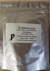 D-Mannose, pure, 100g (=500 mg x200) Cleanses the Bladder 4 Urinary track health