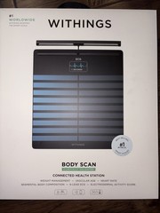 WITHINGS Body Scan – Smart Scale w/ Body Comp Analysis, WBS08 Black, New Sealed