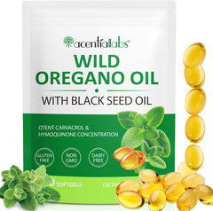 Oregano Oil Capsules 120 Count 6000mg Oil of Oregano with Black Seed oil