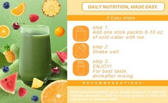 Super GREEN Powder Bloating Relief Gut Health Care & More 3 flavors-30 packet US