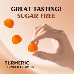 Turmeric Gummies, Joint & Muscle Relief + Immune Support, Natural Pineapple Flav