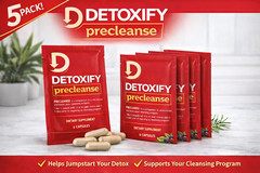 Detoxify Pre Cleanse Detox 6 Capsules Supplement (5 Pack Bundle) SALE SALE SALE