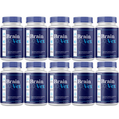 Brain Vex Memory Focus Supplement Cognitive Support Formula w/Bacopa 10 Bottles