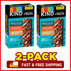 2-Pack KIND Nut Bar, Variety Pack, 1.4 oz, 22-count