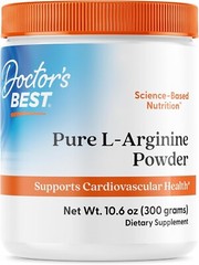 10.6 oz L-Arginine Powder by Doctors Best – Boost Heart Health & Endurance