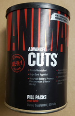 Universal Nutrition Animal Advanced Cuts – 42 Pill Packs – All In 1 – Exp 9/2026