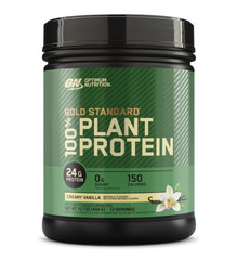 Optimum Nutrition Gold Standard 100% Plant Protein Powder, Creamy Vanilla, 1 lb
