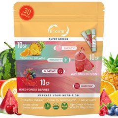 Super Greens Powder Reduce Bloat Digestive Health & More 3 flavors-30 packets