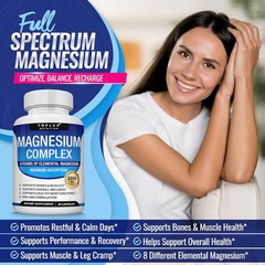 Complex Supplement 8 Elemental 1000mg-Magnesium Glycinate, Citrate, Malate