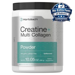 Creatina Monohidratada + Multicolágeno y L-Taurina en Polvo Sin Sabor 10.05 oz